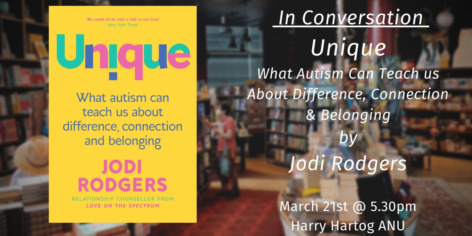 Unique: What autism can teach us about difference, connection and belonging  by Jodi Rodgers - Books - Hachette Australia