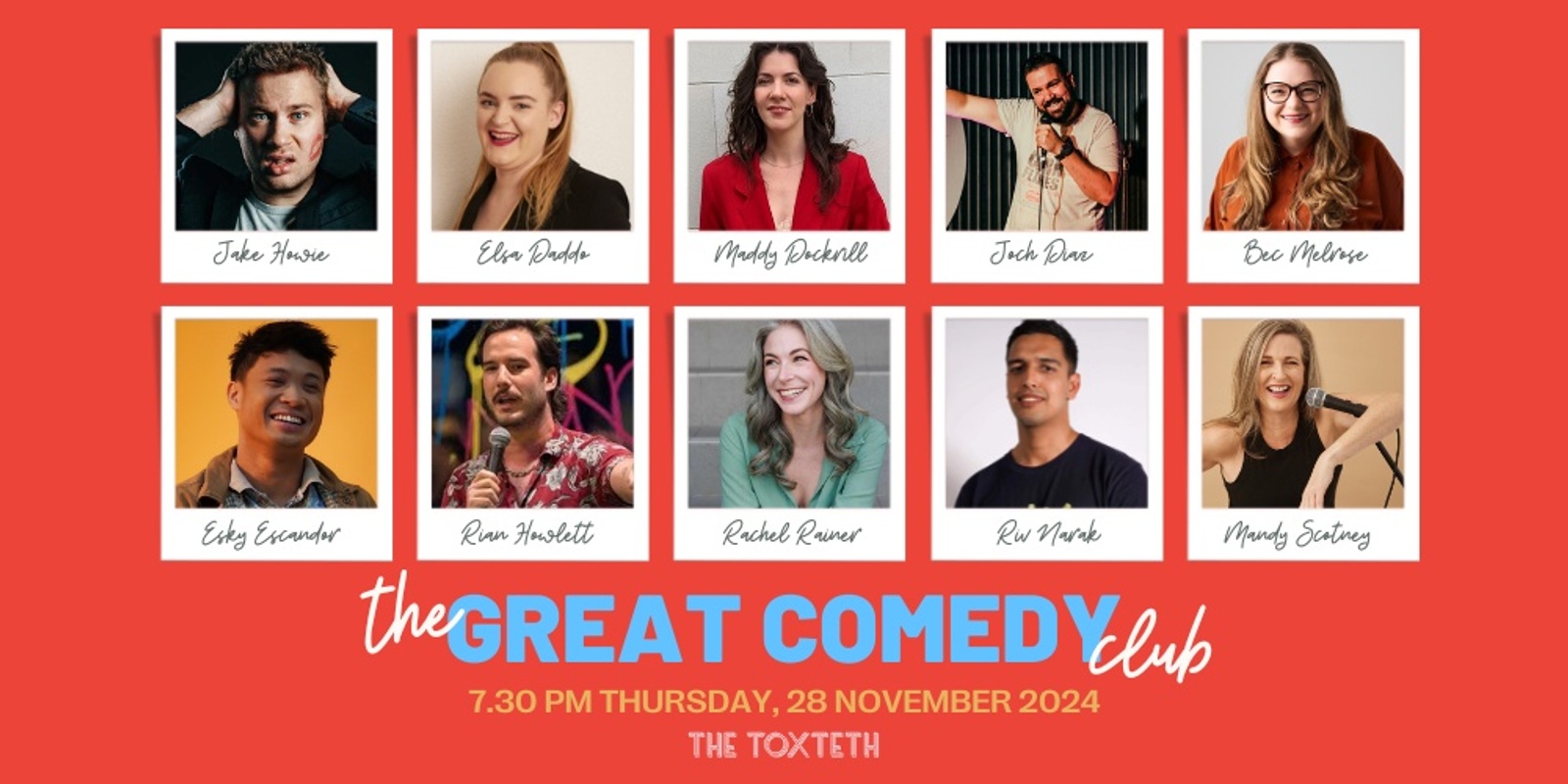 Banner image for The Great Comedy Club 28 Nov