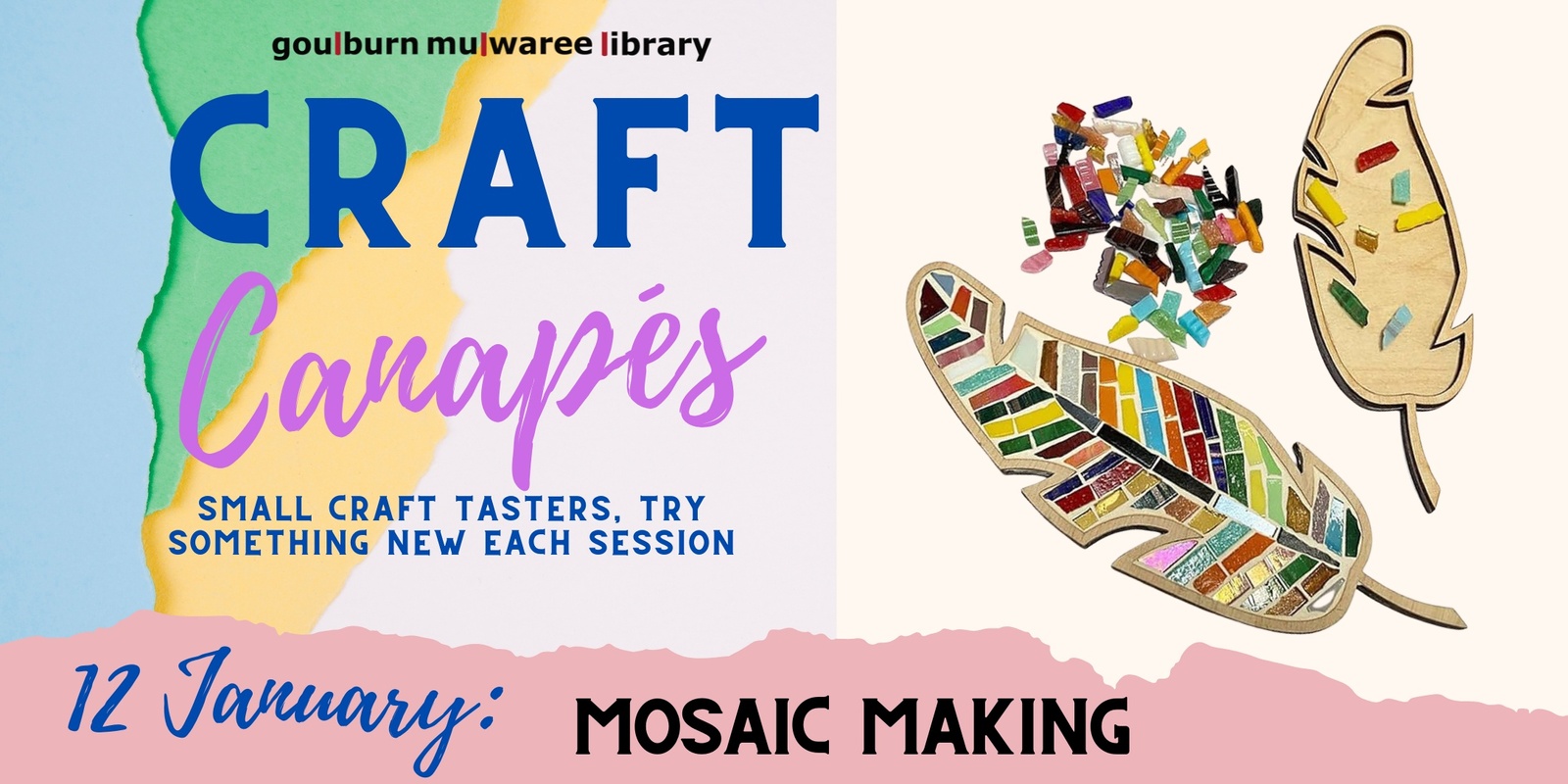 Banner image for Craft Canapés - Mosaic Making