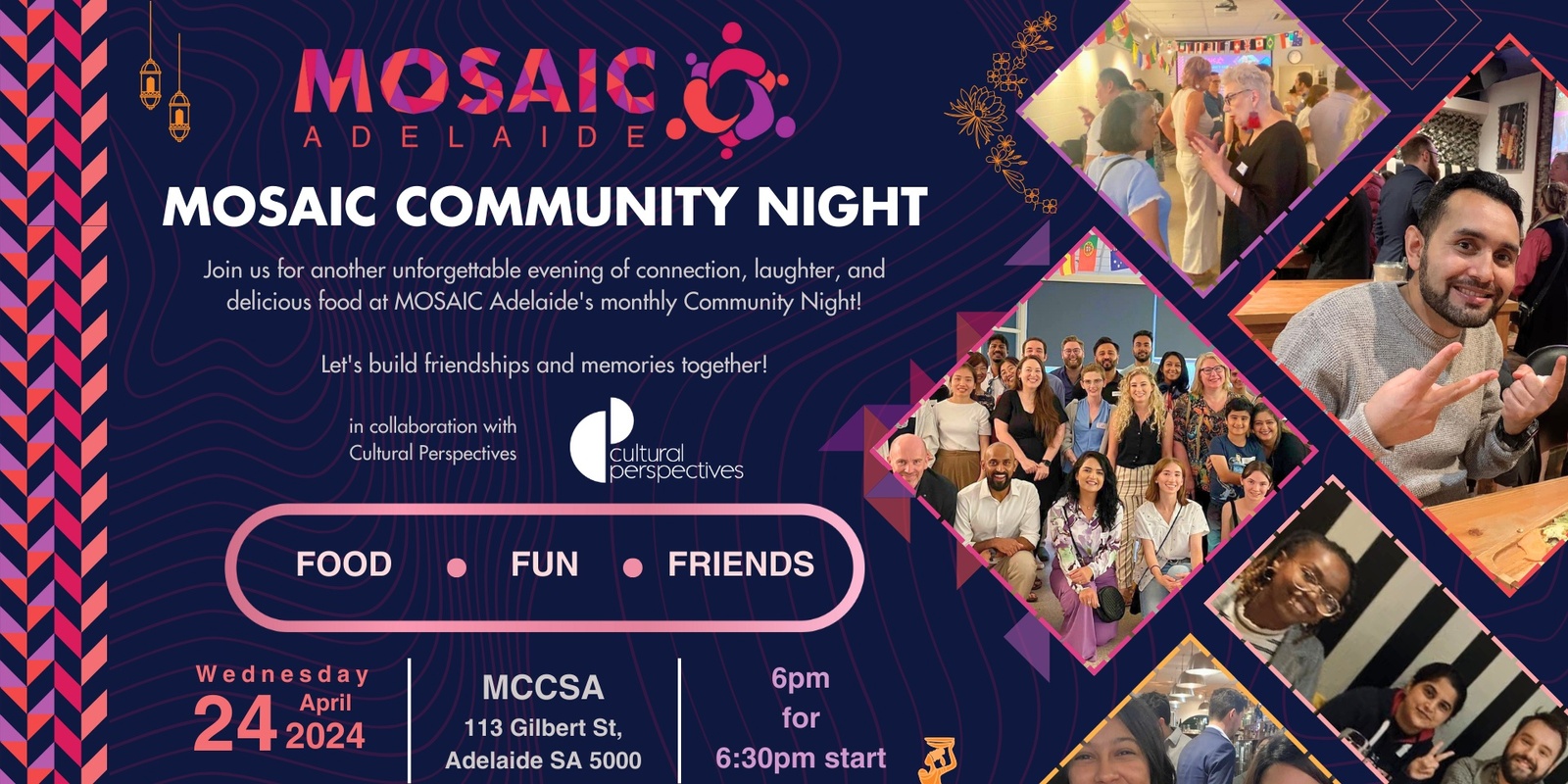 Banner image for MOSAIC Community Night - April 2024