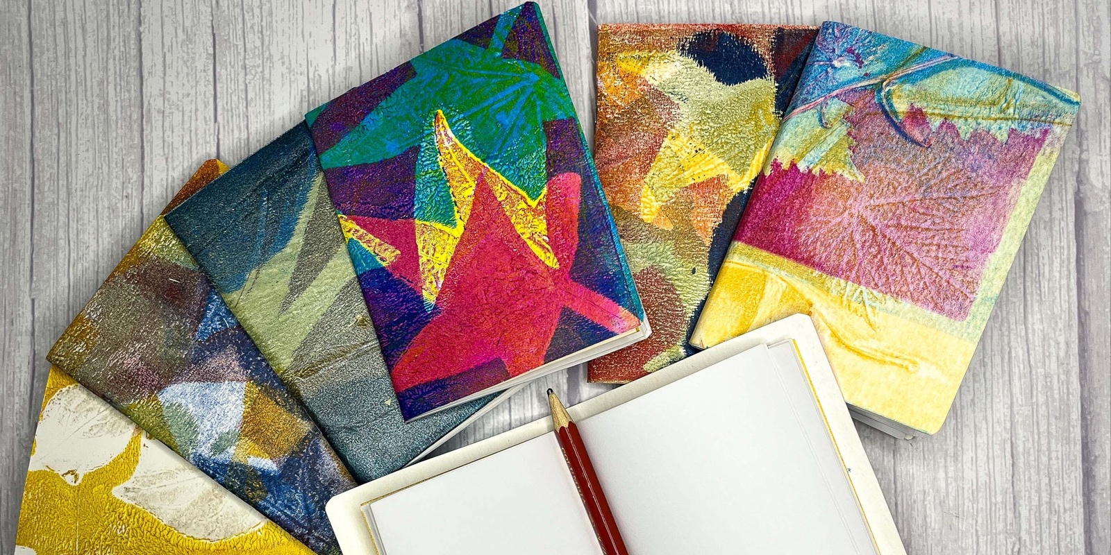 Banner image for Leaf Impressions: Create your own custom notebooks with Sally Caston