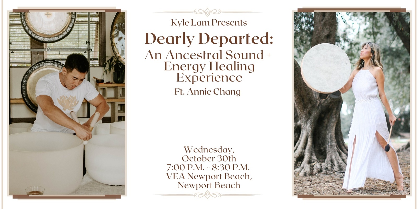 Banner image for Dearly Departed: Ancestral Healing with Sound + Energy Healing ft. Annie Chang (Newport Beach)