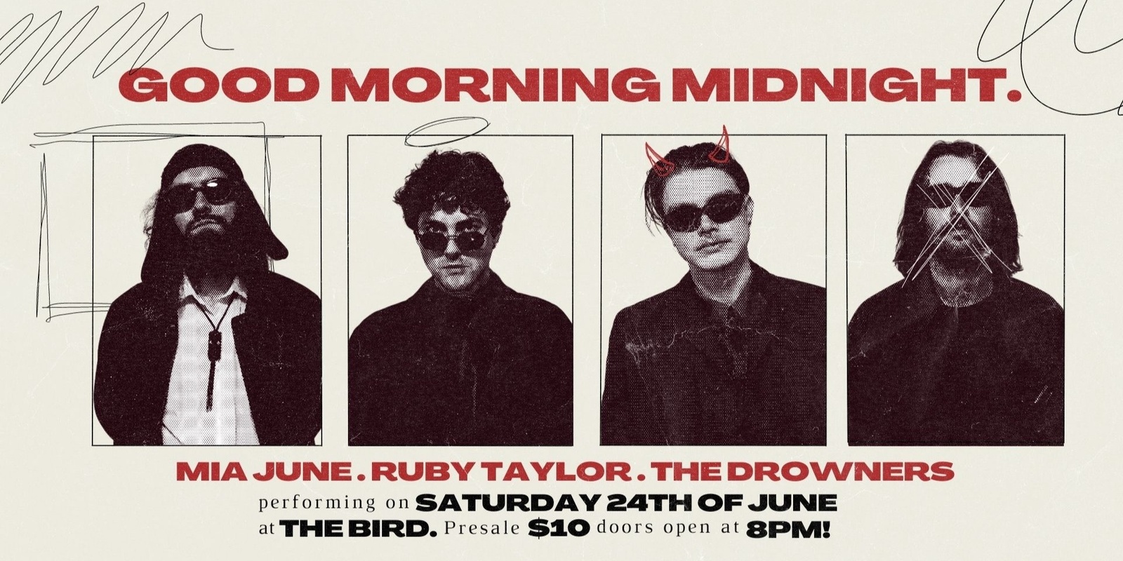 Banner image for GMM at The Bird w/ Mia June, Ruby Taylor, The Drowners