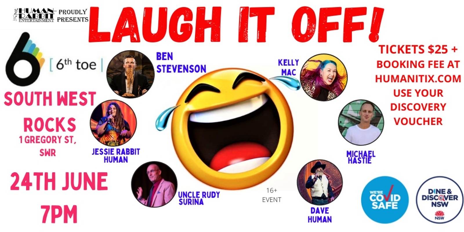 Banner image for LAUGH IT OFF!-6TH TOE, SOUTH WEST ROCKS