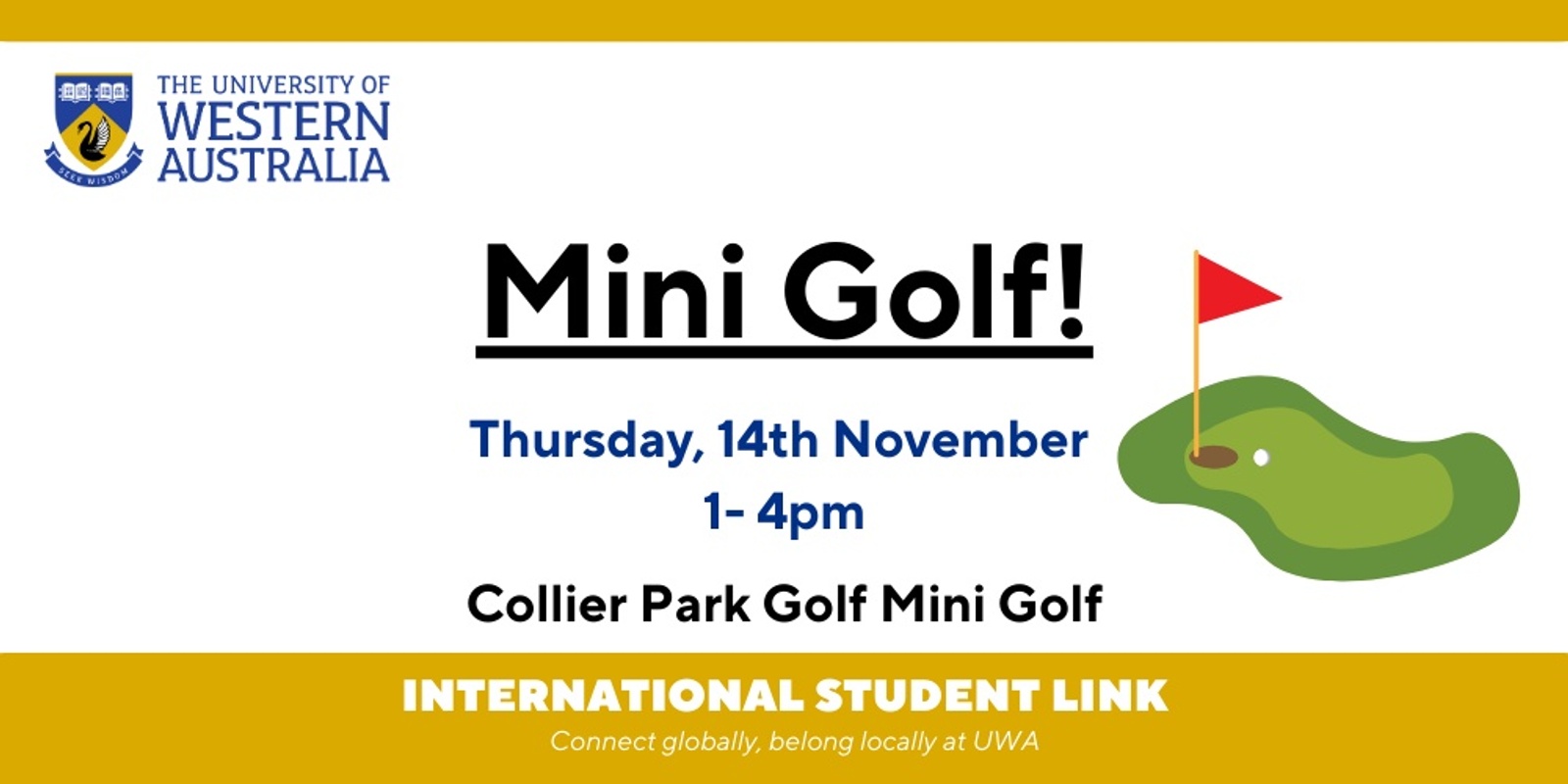 Banner image for International Student Link: Mini Golf!