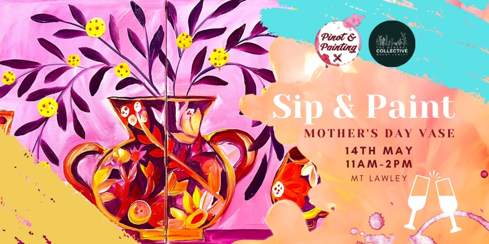 Banner image for Mother's Day Morning - Sip & Paint @ The General Collective Studio