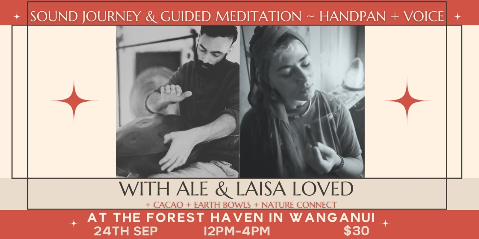 Banner image for Sound Journey & Guided Meditation - Handpan & Voice