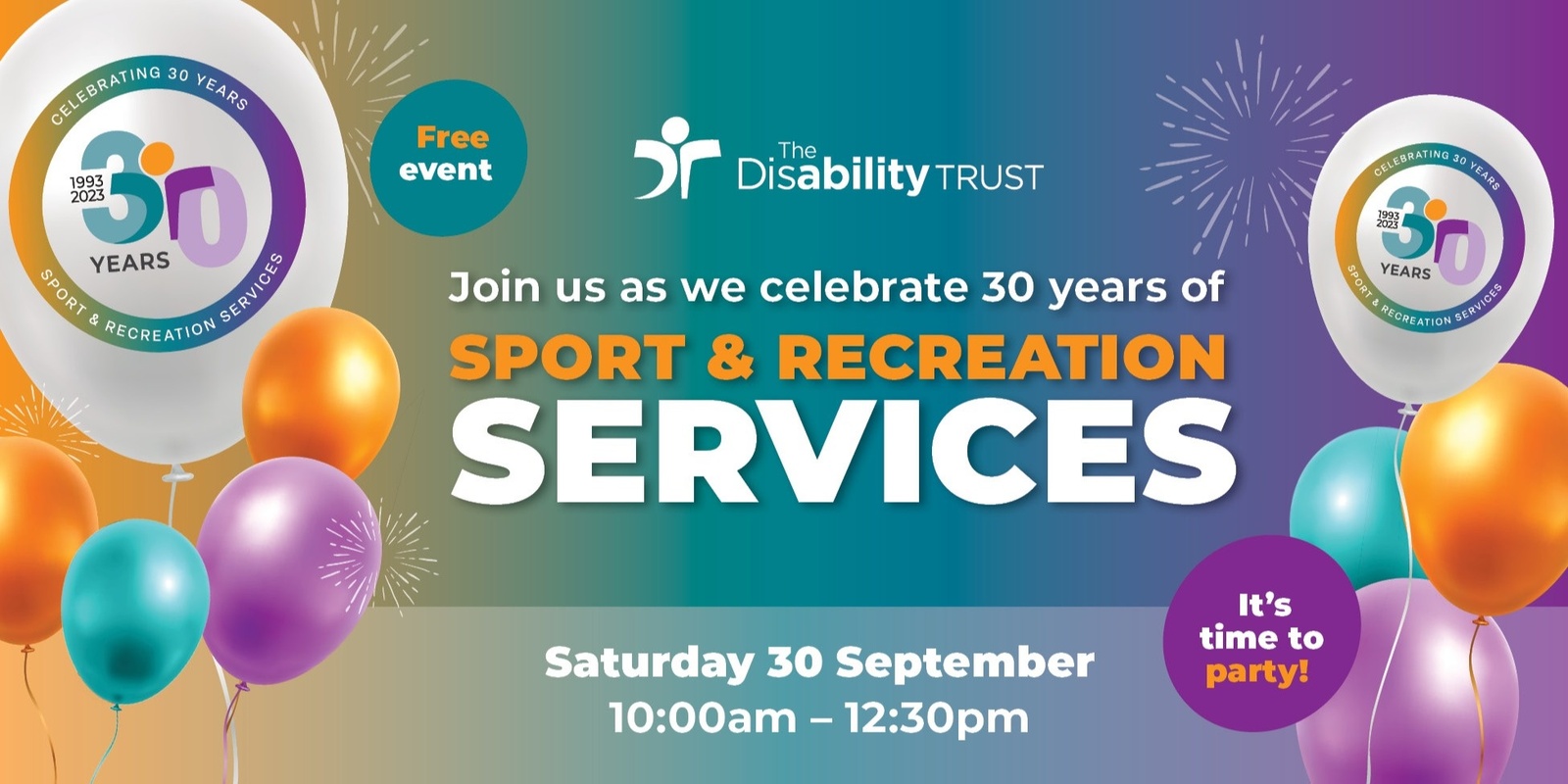 Banner image for Sport and Recreation 30 year Anniversary