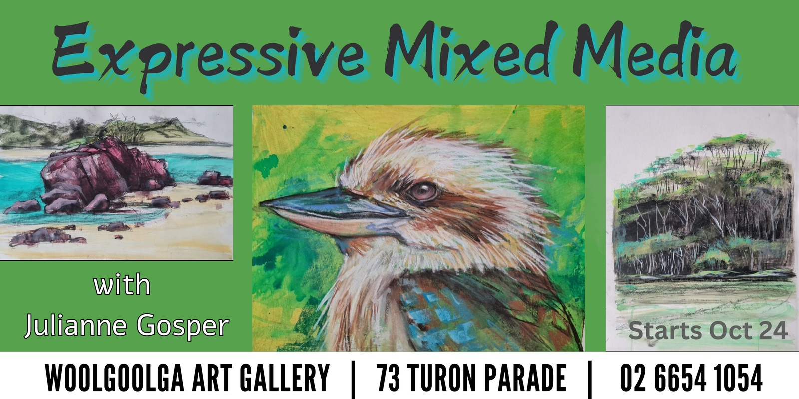 Banner image for Expressive Mixed Media with Julianne Gosper (6 weeks) 24T4