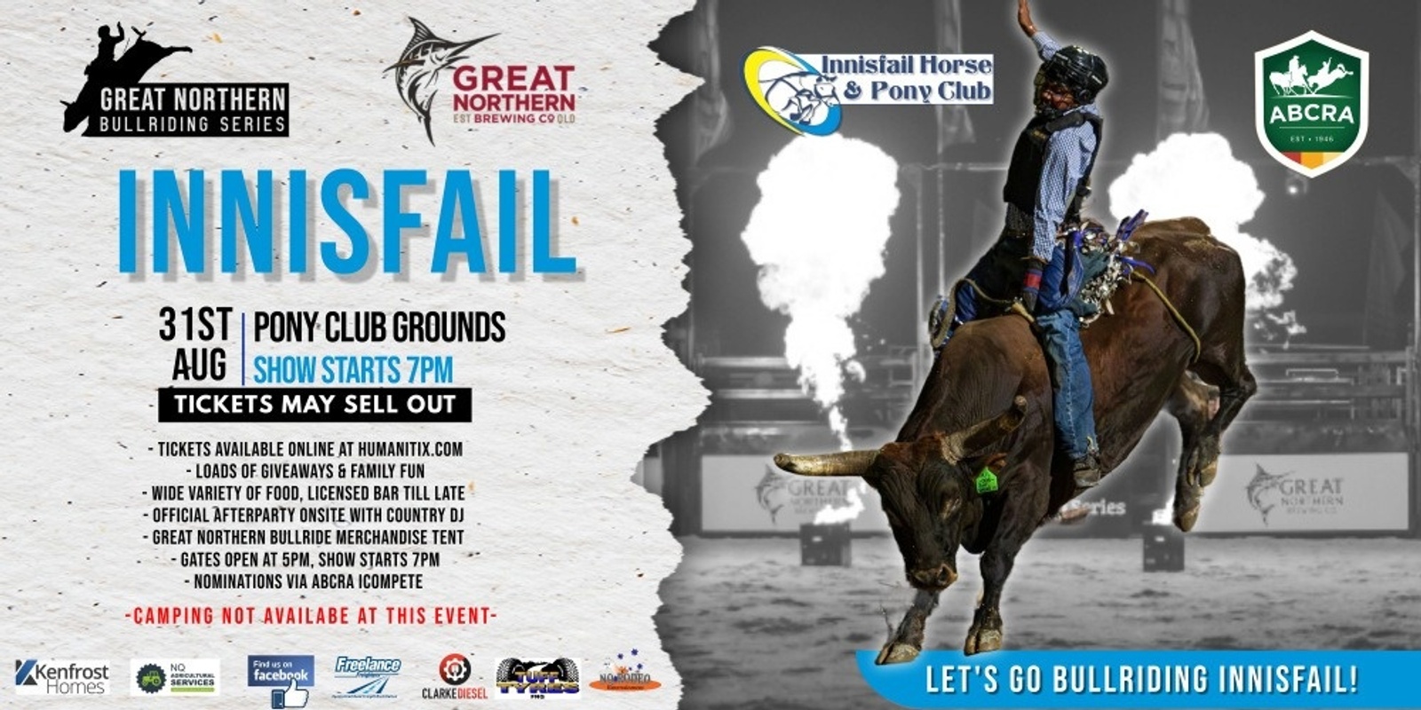 Banner image for Great Northern Bullriding Series | INNISFAIL