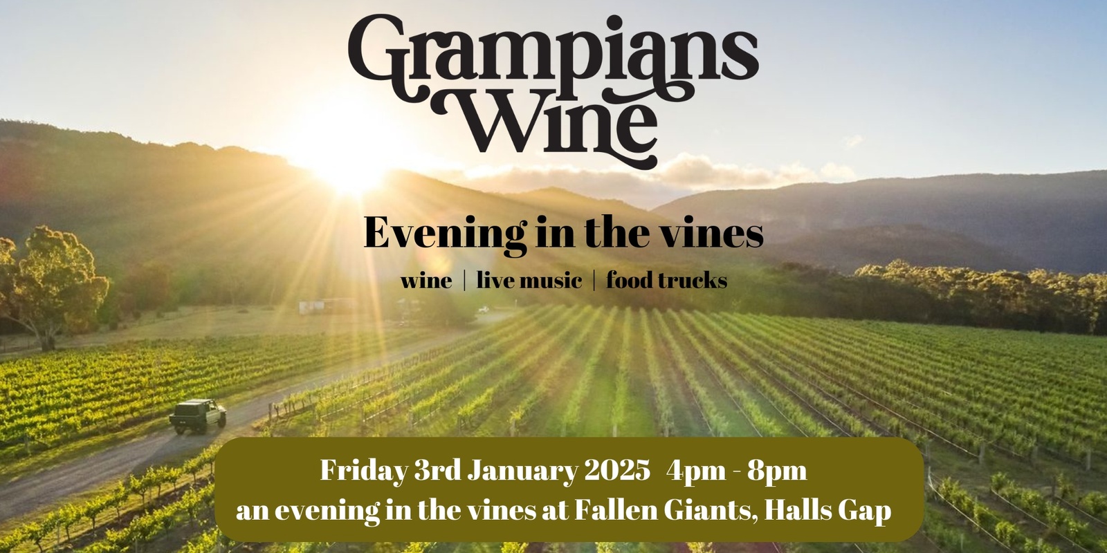 Banner image for An Evening in the Vines with Grampians Wine