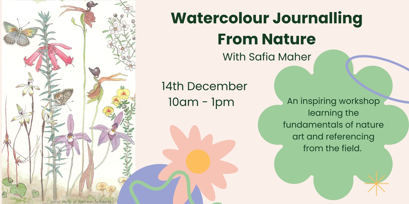 Banner image for Watercolour Journalling from Nature 