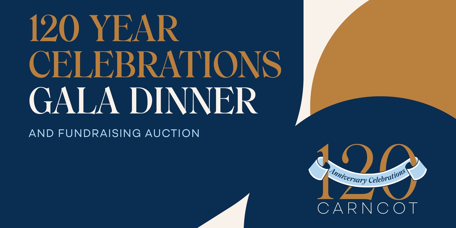 Banner image for Carncot 120 Year Celebrations Fundraising Gala Dinner