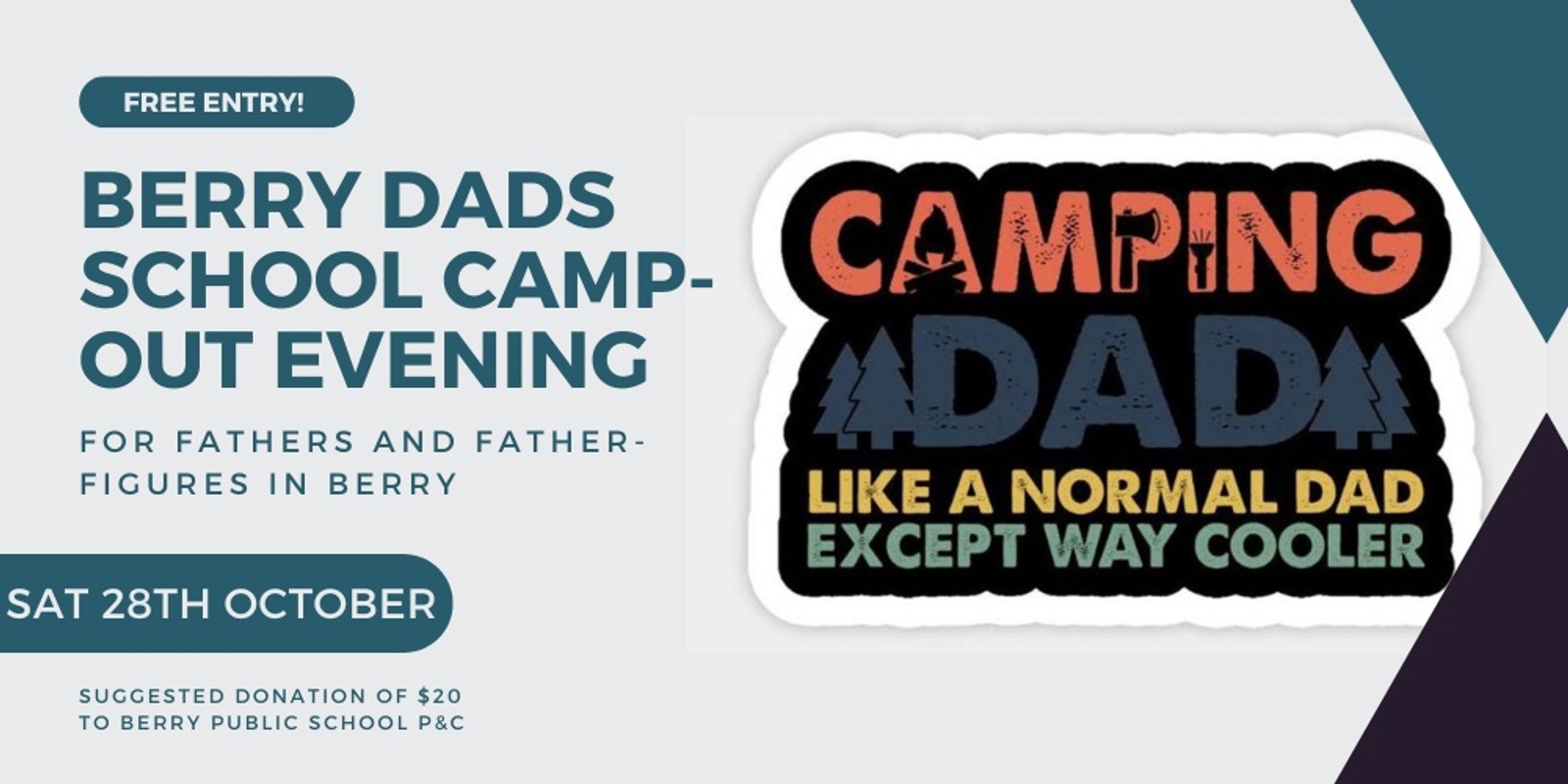 Banner image for Berry dads school camp-out 2023