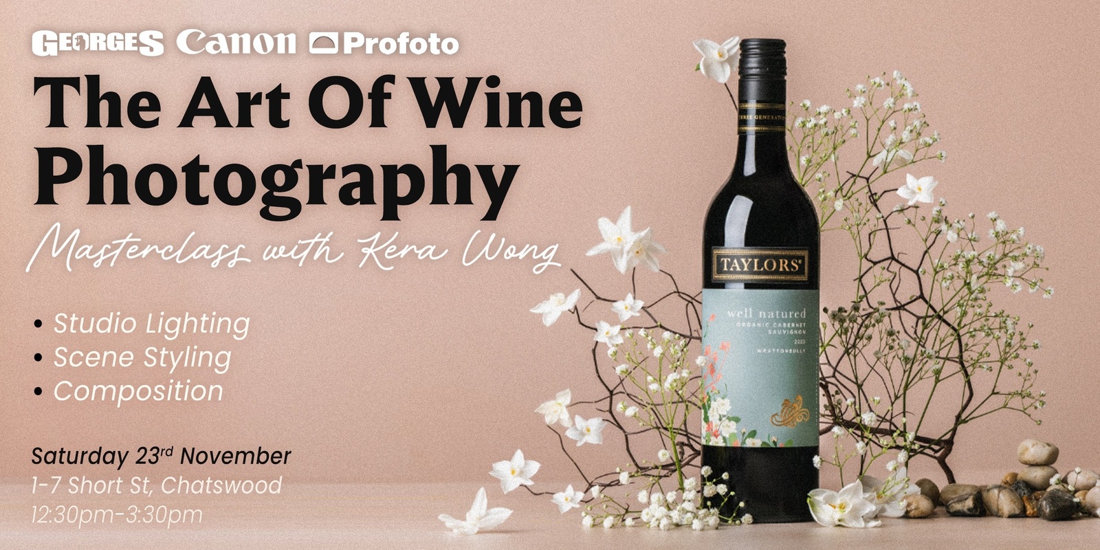 Banner image for The Art Of Wine Photography - Masterclass With Kera Wong 