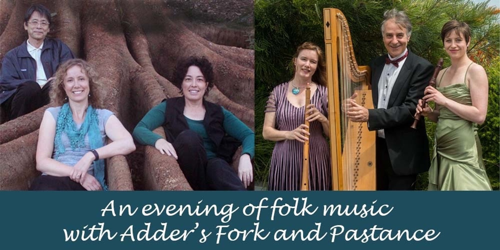 Banner image for An evening of folk music with Adder’s Fork and Pastance