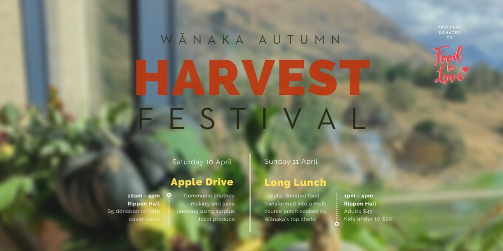 Banner image for Wānaka Harvest Long Lunch