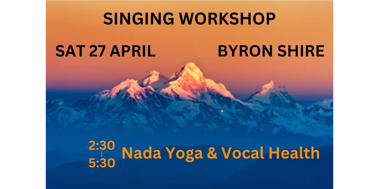 Banner image for NADA YOGA & VOCAL HEALTH WORKSHOP