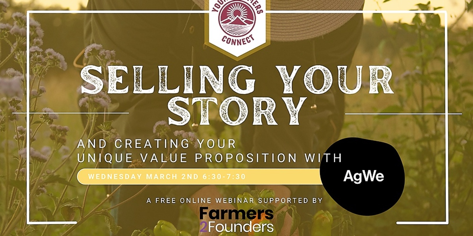 Banner image for Selling your story with AgWe