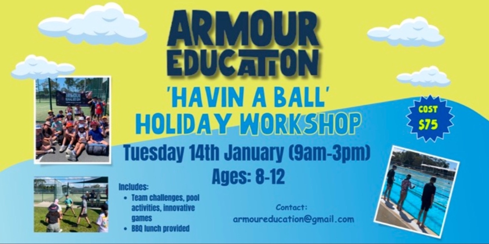 Banner image for Armour Education’s Havin a Ball Holidays Workshop