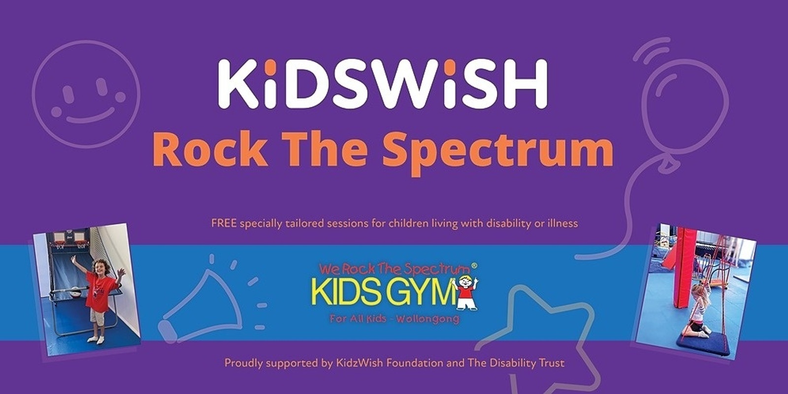 Banner image for KidsWish Rock The Spectrum Thursday 11th May