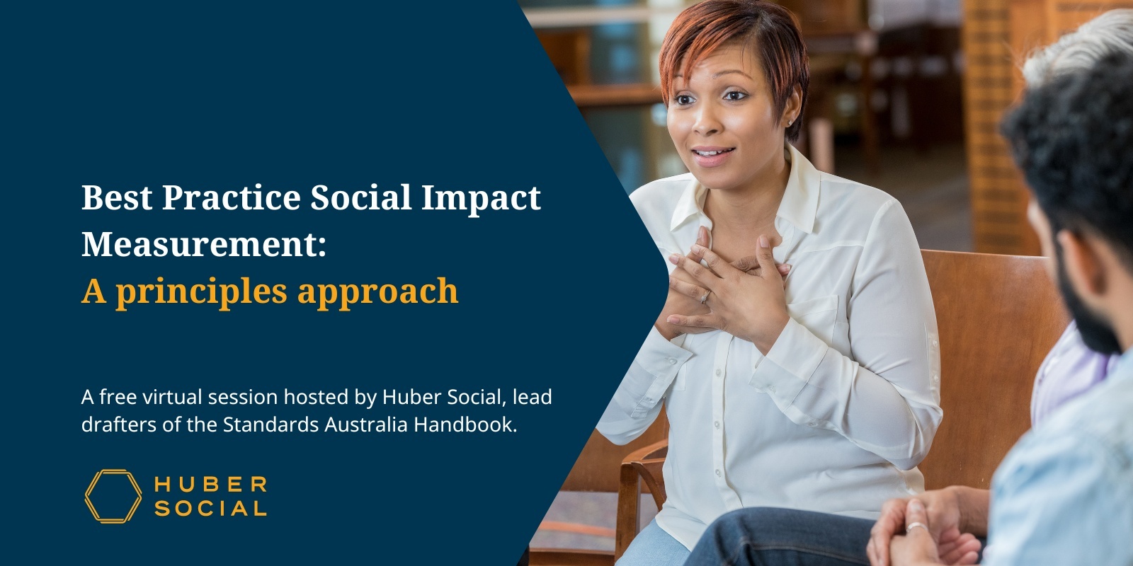 Banner image for Best Practice Principles in Social Impact Measurement: A live virtual session.