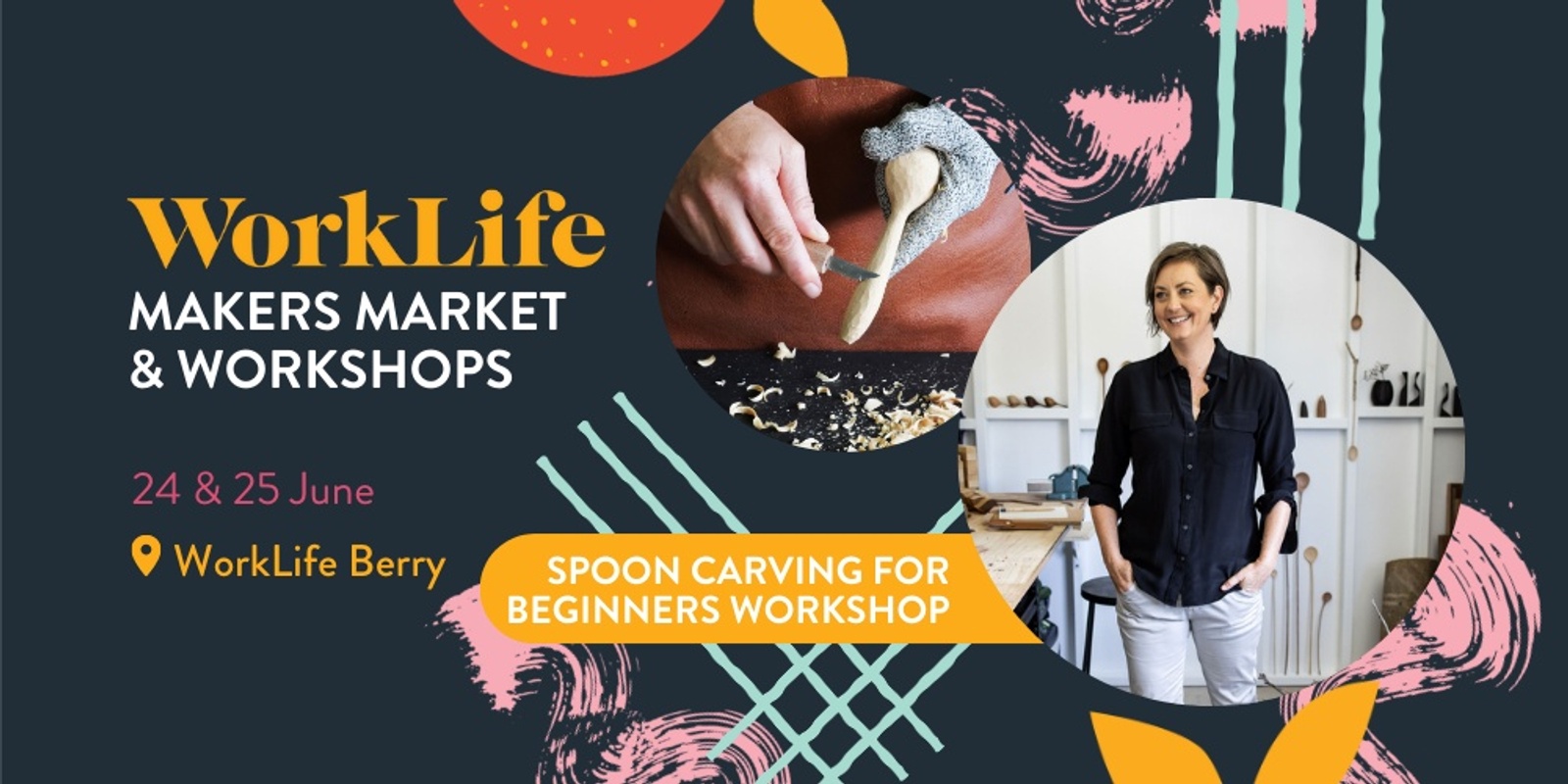 Banner image for Spoon Carving For Beginners with Waiting for Spring for the WorkLife Makers Market & Workshops