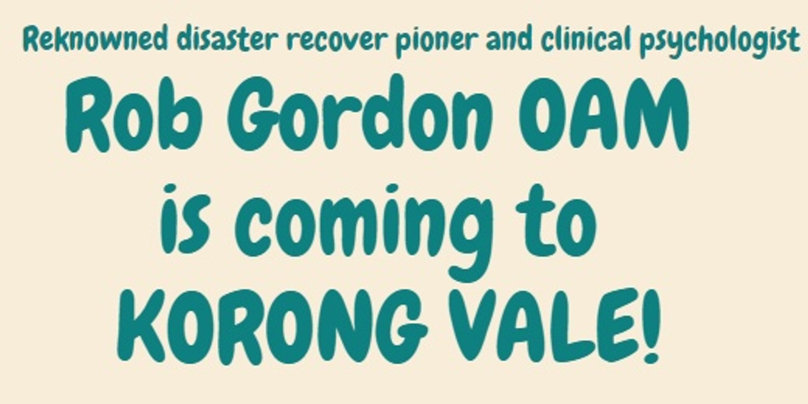 Banner image for Rob Gordon at Korong Vale Pub