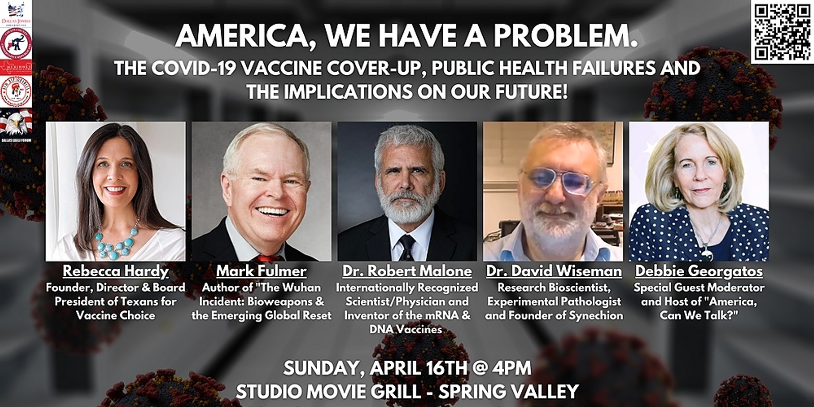 Banner image for America, We Have A Problem. The COVID Vaccine Cover-Up, Public Health Failures & The Implications On Our Future!