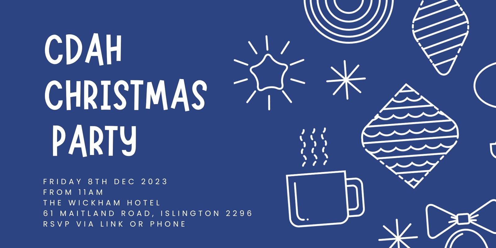 Banner image for CDAH's Christmas Party