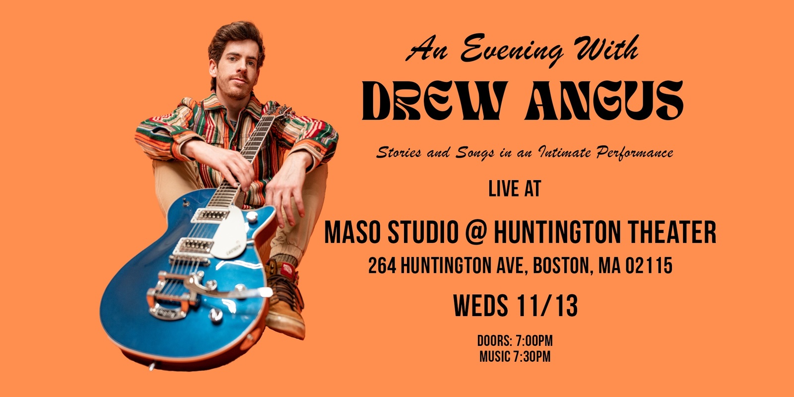 Banner image for An Evening With Drew Angus at Maso Studio in Boston, MA!