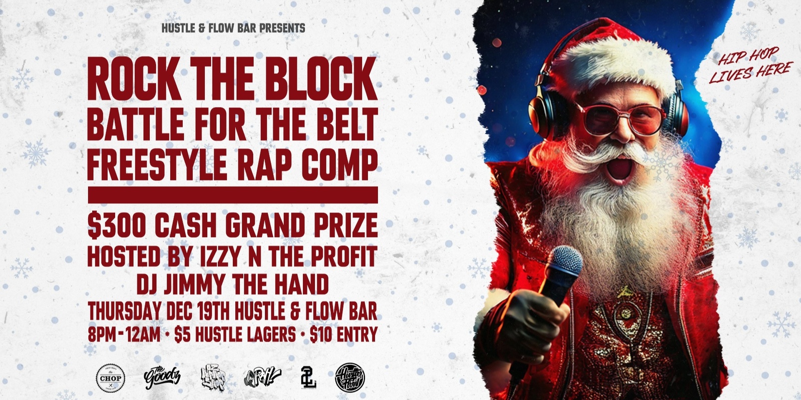 Banner image for ROCK THE BLOCK - BATTLE FOR THE BELT - FREESTYLE RAP COMP