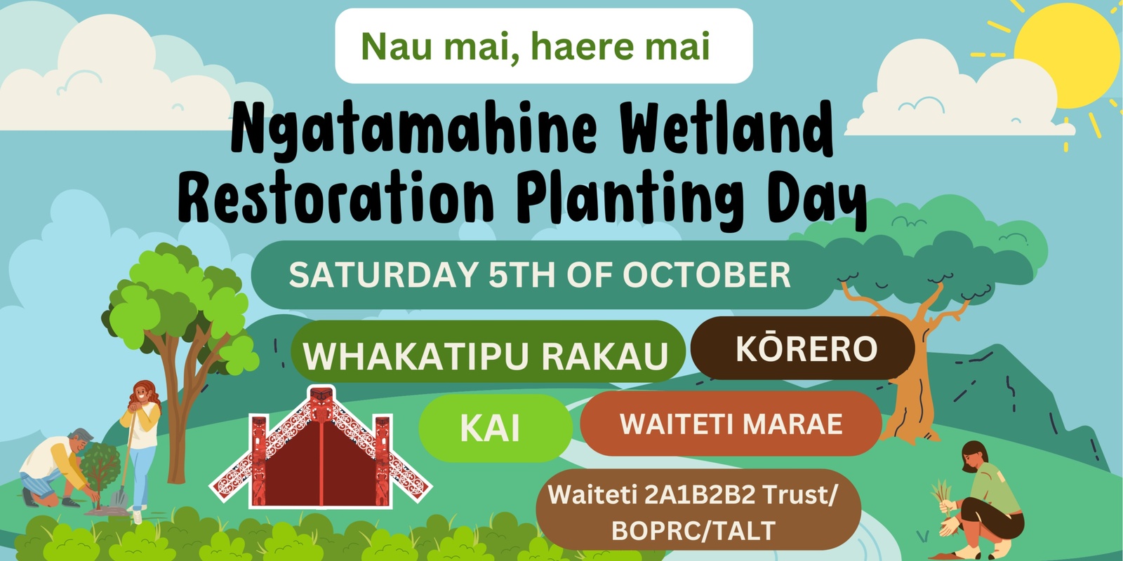 Banner image for Ngatamahine Wetland Restoration Planting Day 