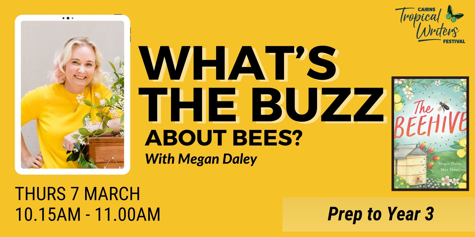 Banner image for SCHOOL PROGRAM:  What's The Buzz About Bees? (Prep to Year 3) //  Delivered by Megan Daley