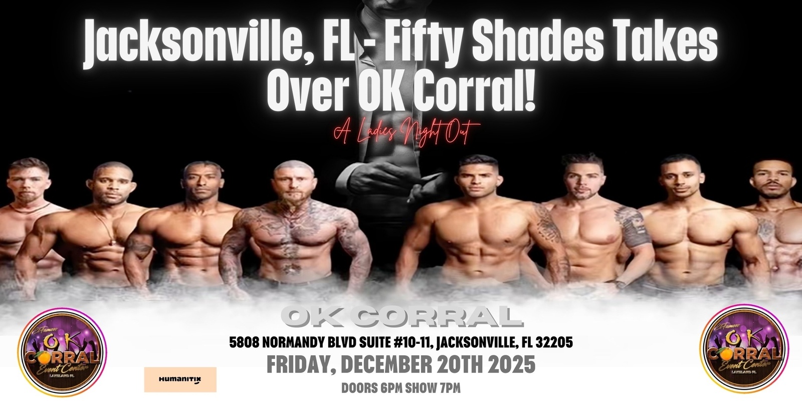 Banner image for Jacksonville, FL - Male Revue: Fifty Shades Takes Over OK Corral!