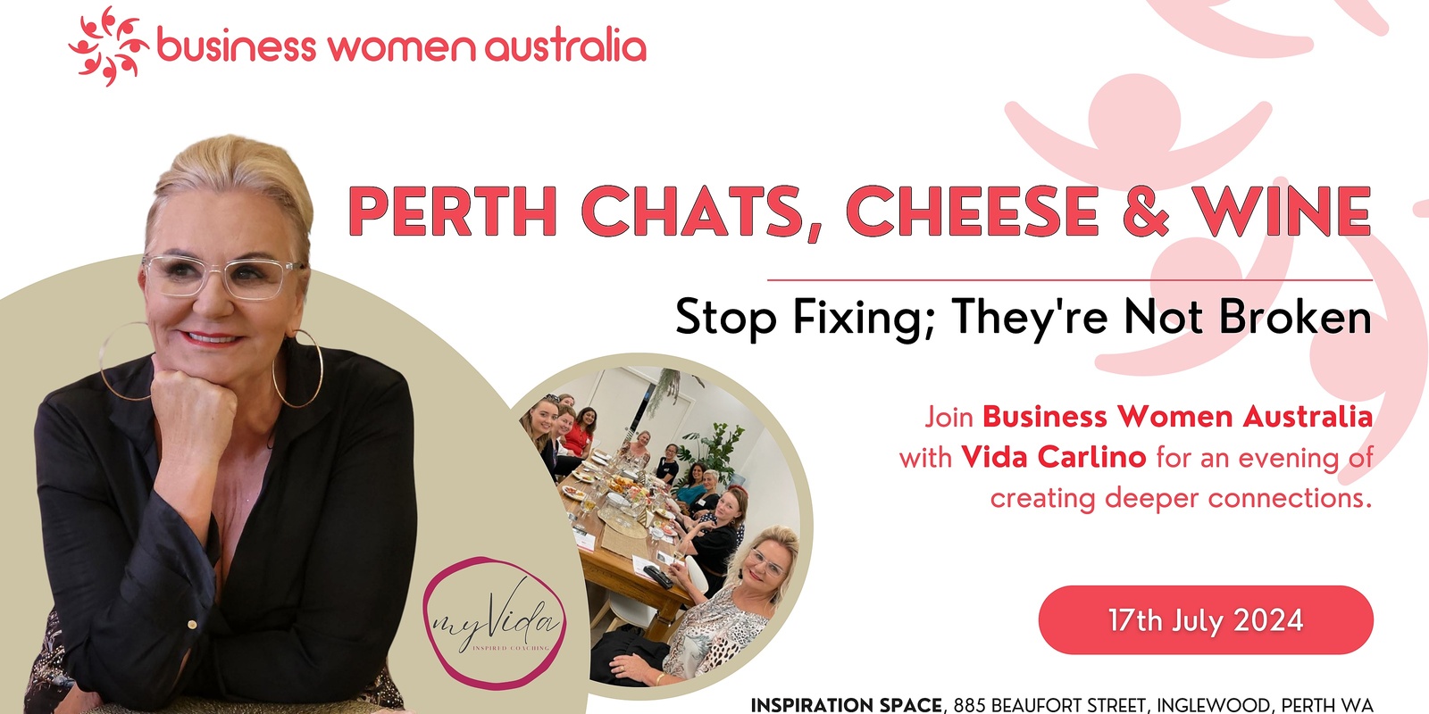 Banner image for Perth, Chats, Cheese and Wine: Stop Fixing; They're Not Broken
