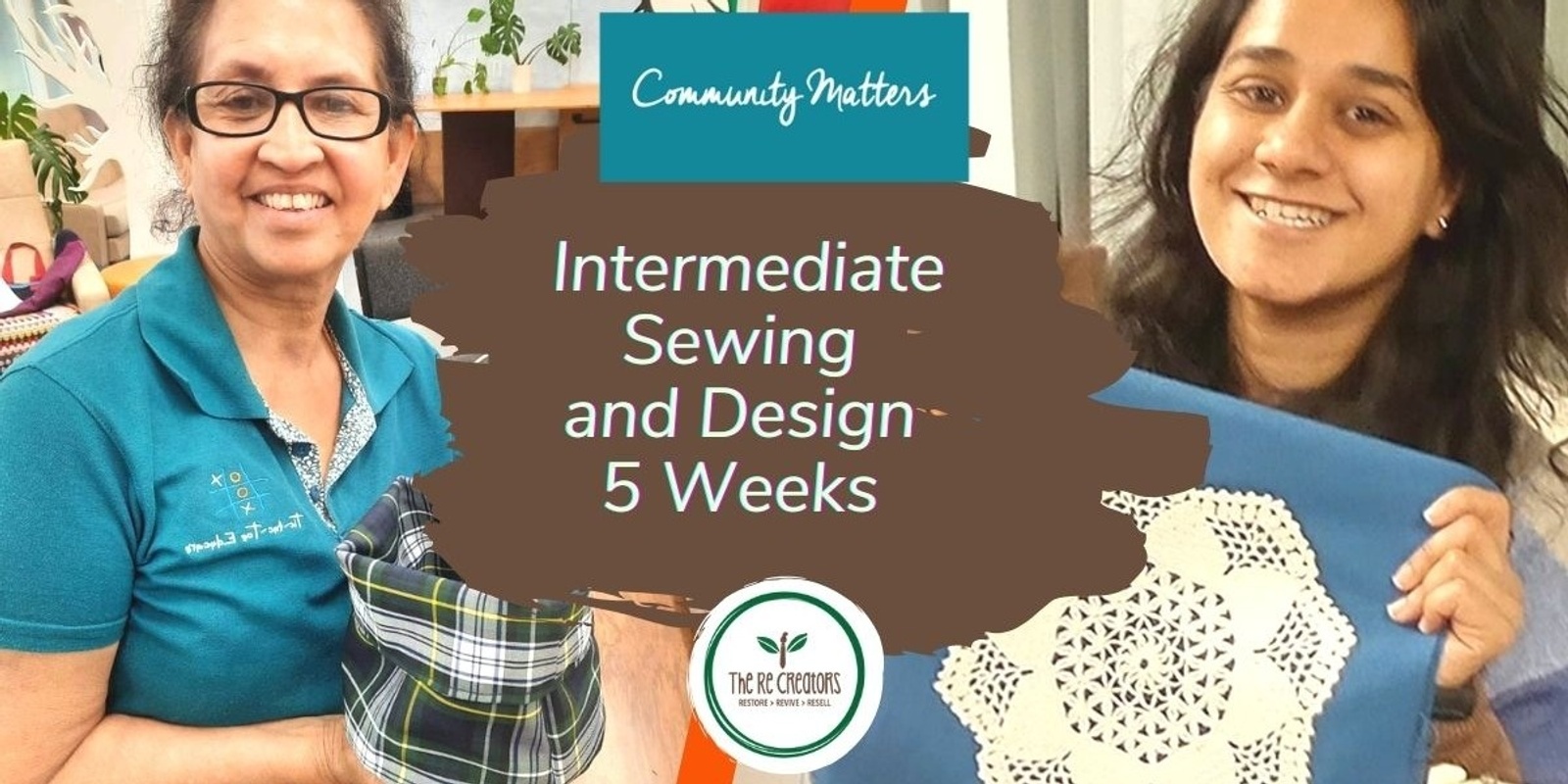 Banner image for Intermediate (Sewing, Upcycling and Design) - 5 Weeks, West Auckland's RE: MAKER SPACE, Tuesdays, 30 April to 28 May, 6.30pm - 8.30pm