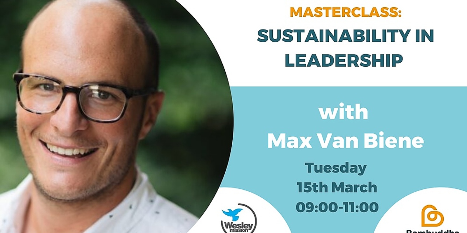 Banner image for Masterclass: How to Kickstart your Organisational Sustainability Plan with Max Van Biene