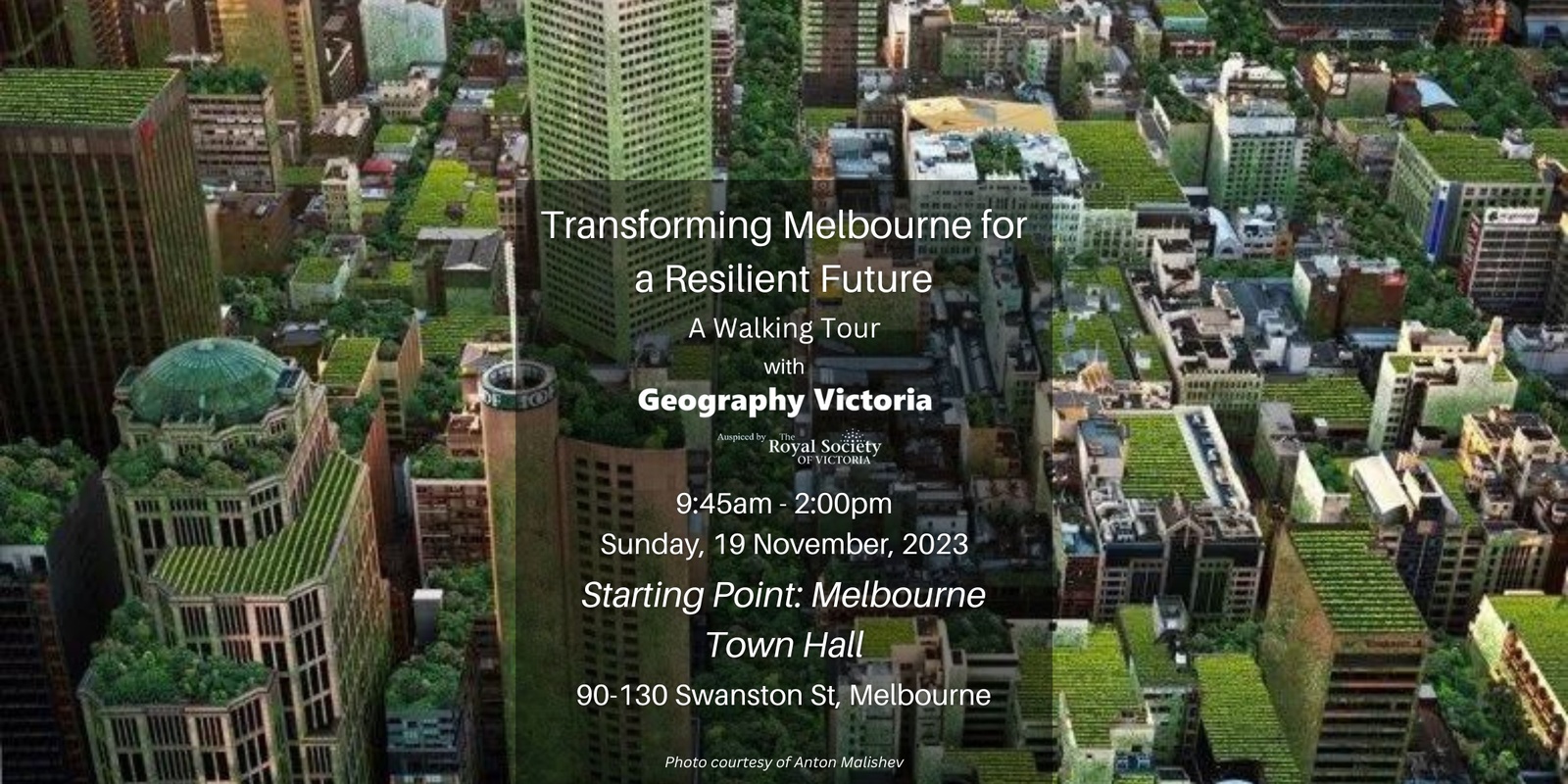 Banner image for Transforming Melbourne for a Resilient Future - Walking Tour