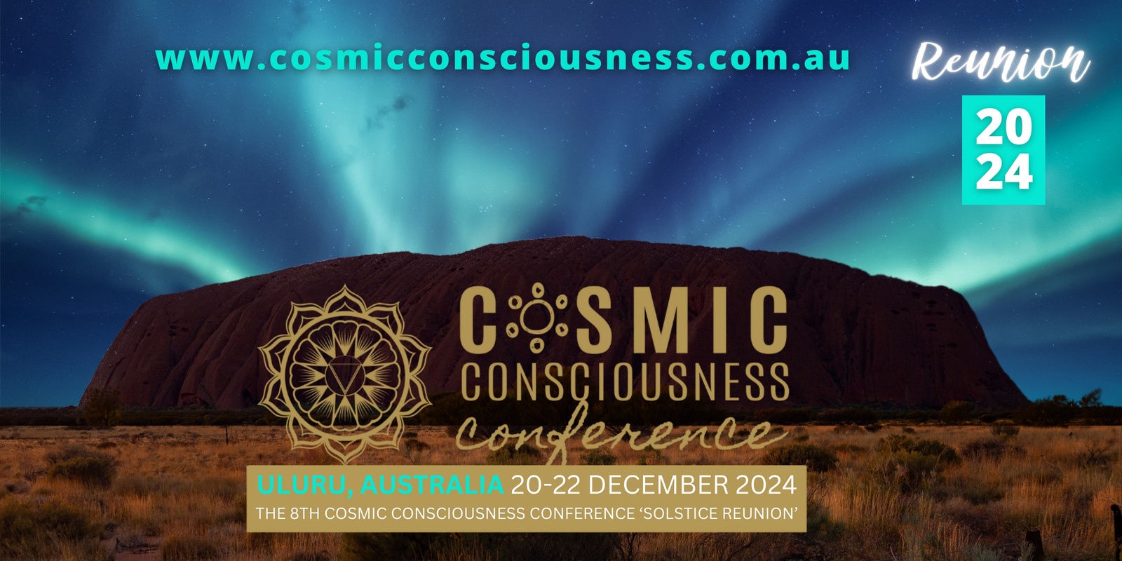Banner image for Uluru Cosmic Cosmic Consciousness Conference Reunion Solstice 2024