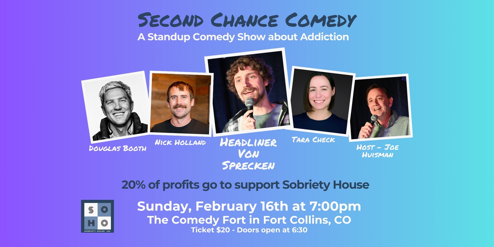 Banner image for Second Chance Comedy at The Comedy Fort