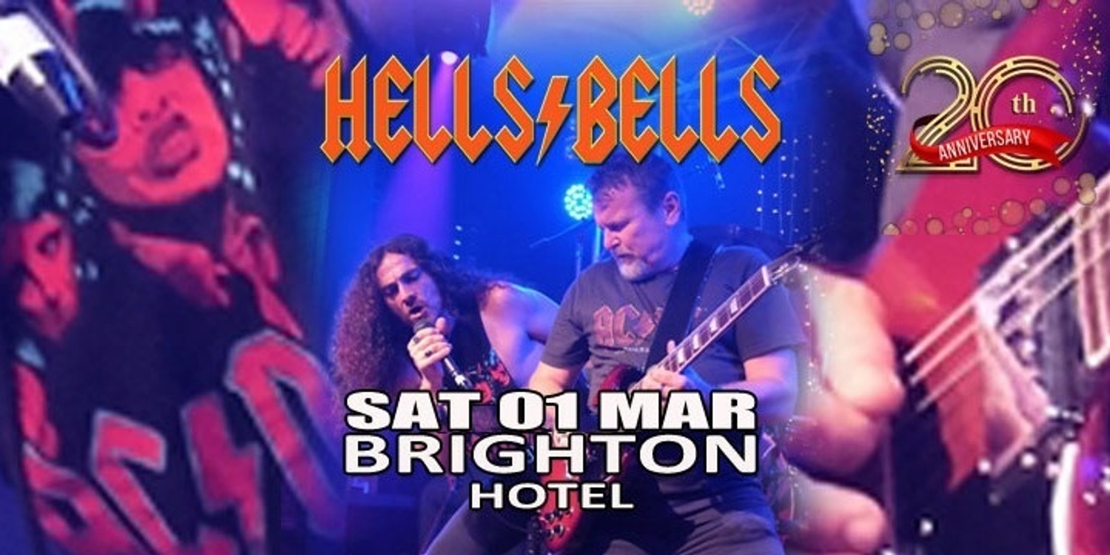 Banner image for AC/DC Tribute Hells Bells, Celebrating 20 years in 2025, Brighton Hotel, Mandurah