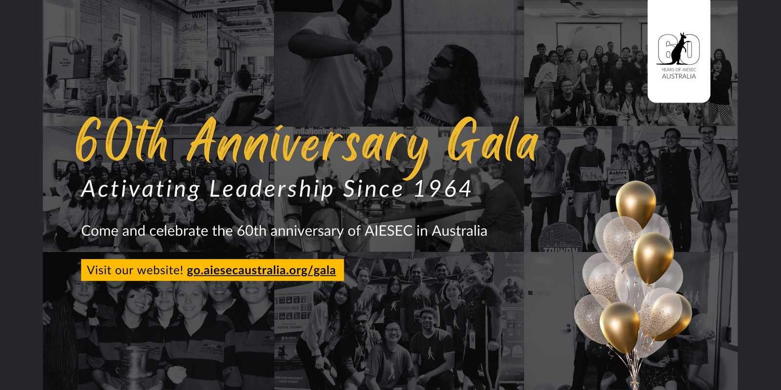Banner image for AIESEC in Australia's 60th Anniversary Gala