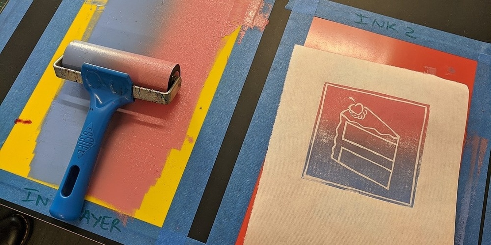 Banner image for Colour Gradient Linocut Printmaking with Emilie