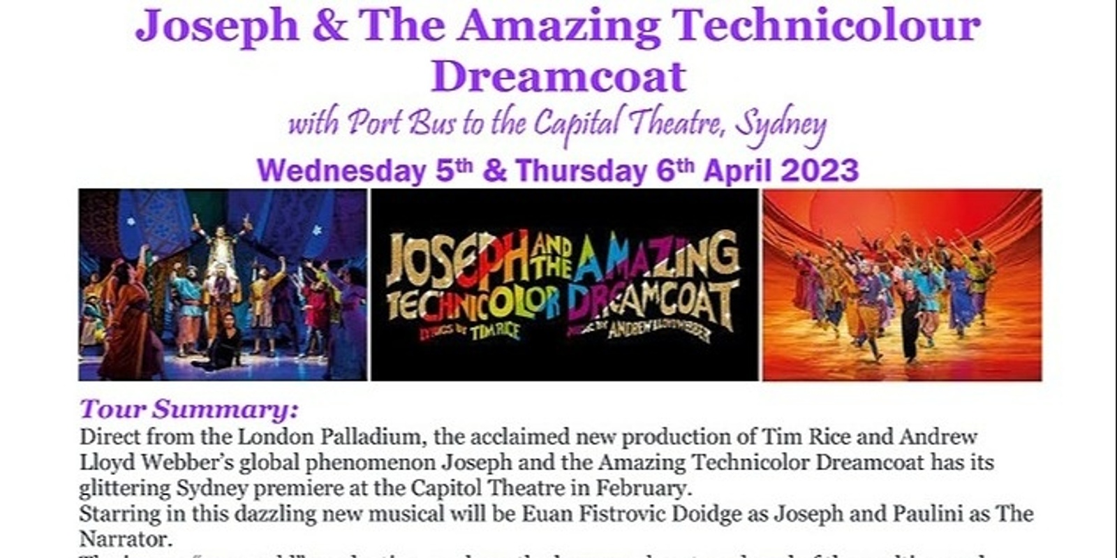 Banner image for Joseph & The Amazing Technicolour Dreamcoat