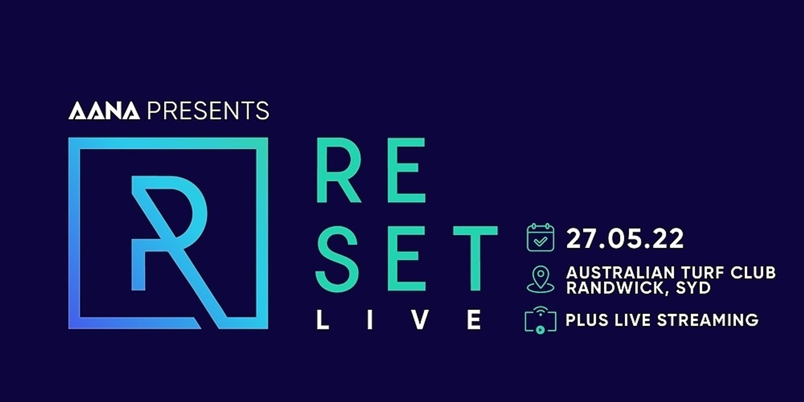 Banner image for AANA Presents RESET Live