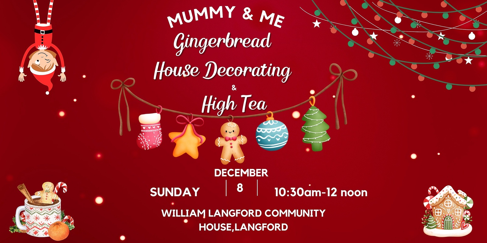 Banner image for Mummy & Me Gingerbread Decorating Class with High Tea