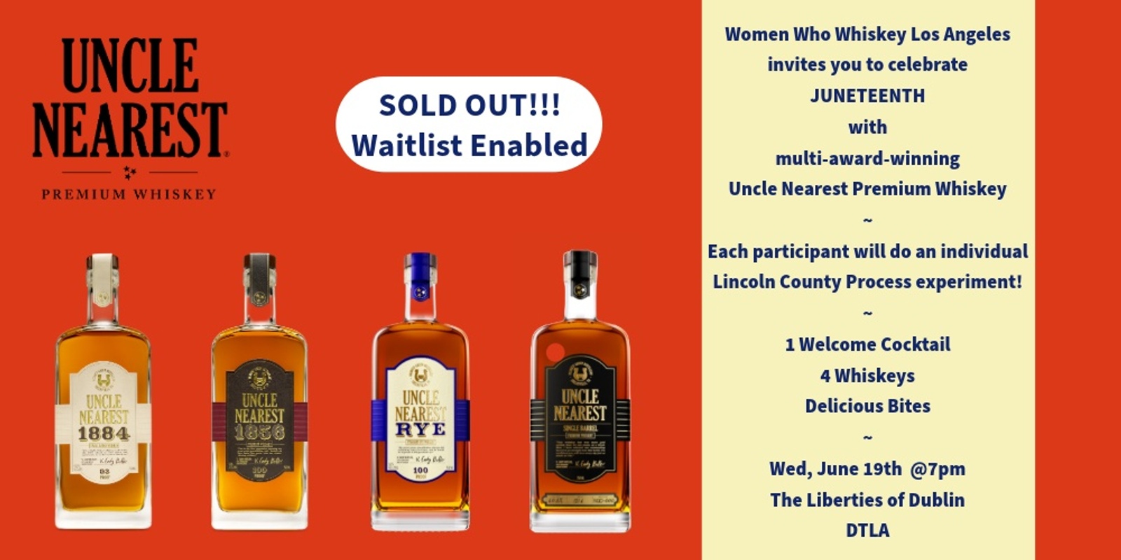 Banner image for Uncle Nearest Premium Whisky Juneteenth Event