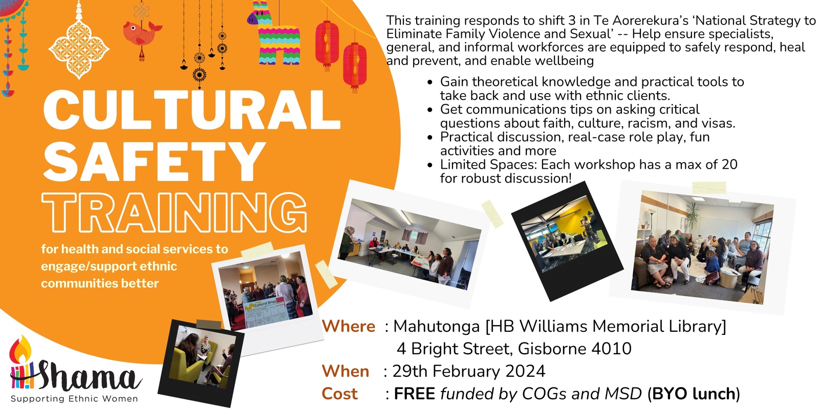 Banner image for Cultural Safety Training- Gisborne 2024 (Feb)