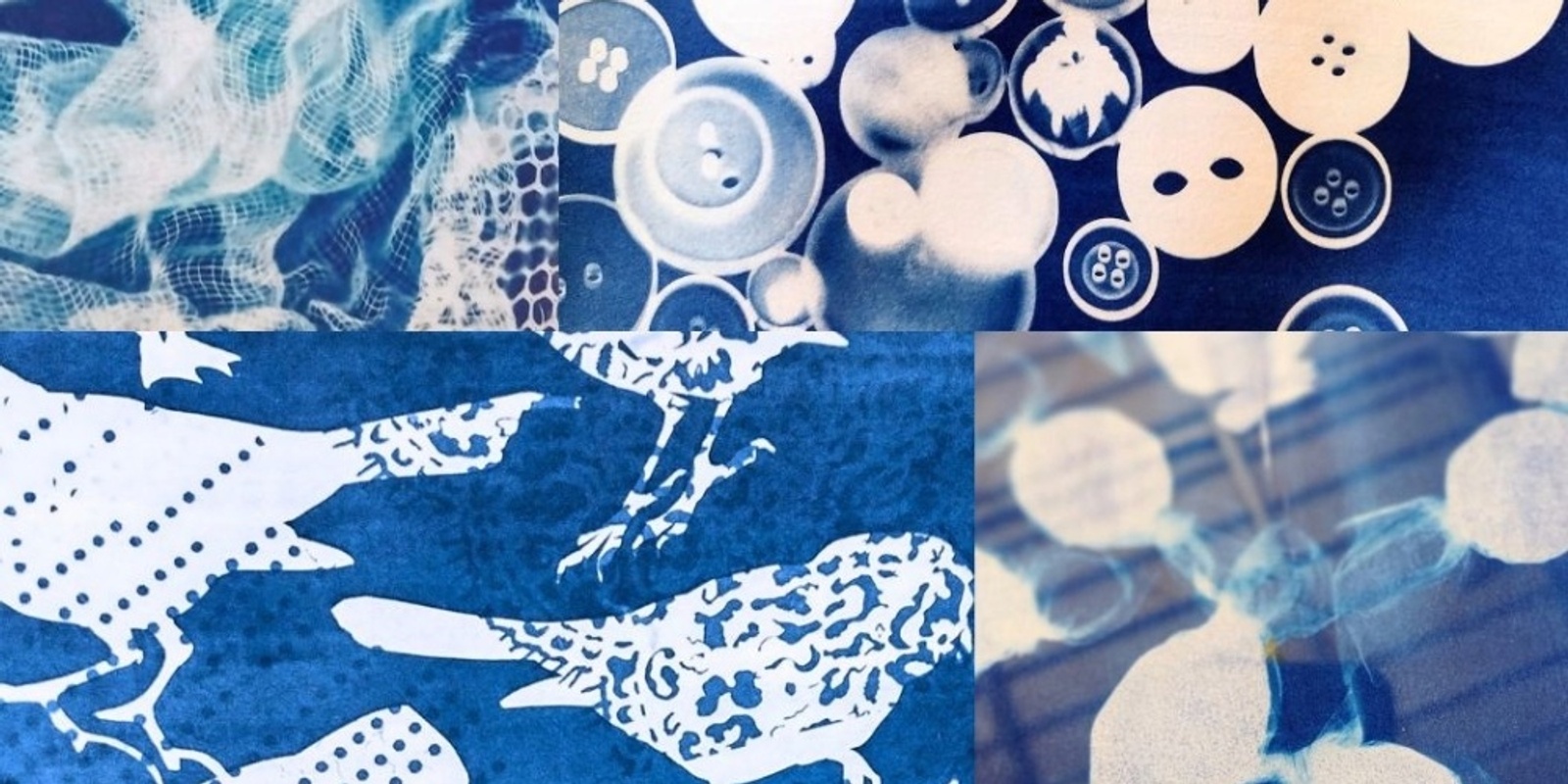 Banner image for Cyanotype Workshop with Donna Gordge 'Stitch Paint Burn'  (all ages)